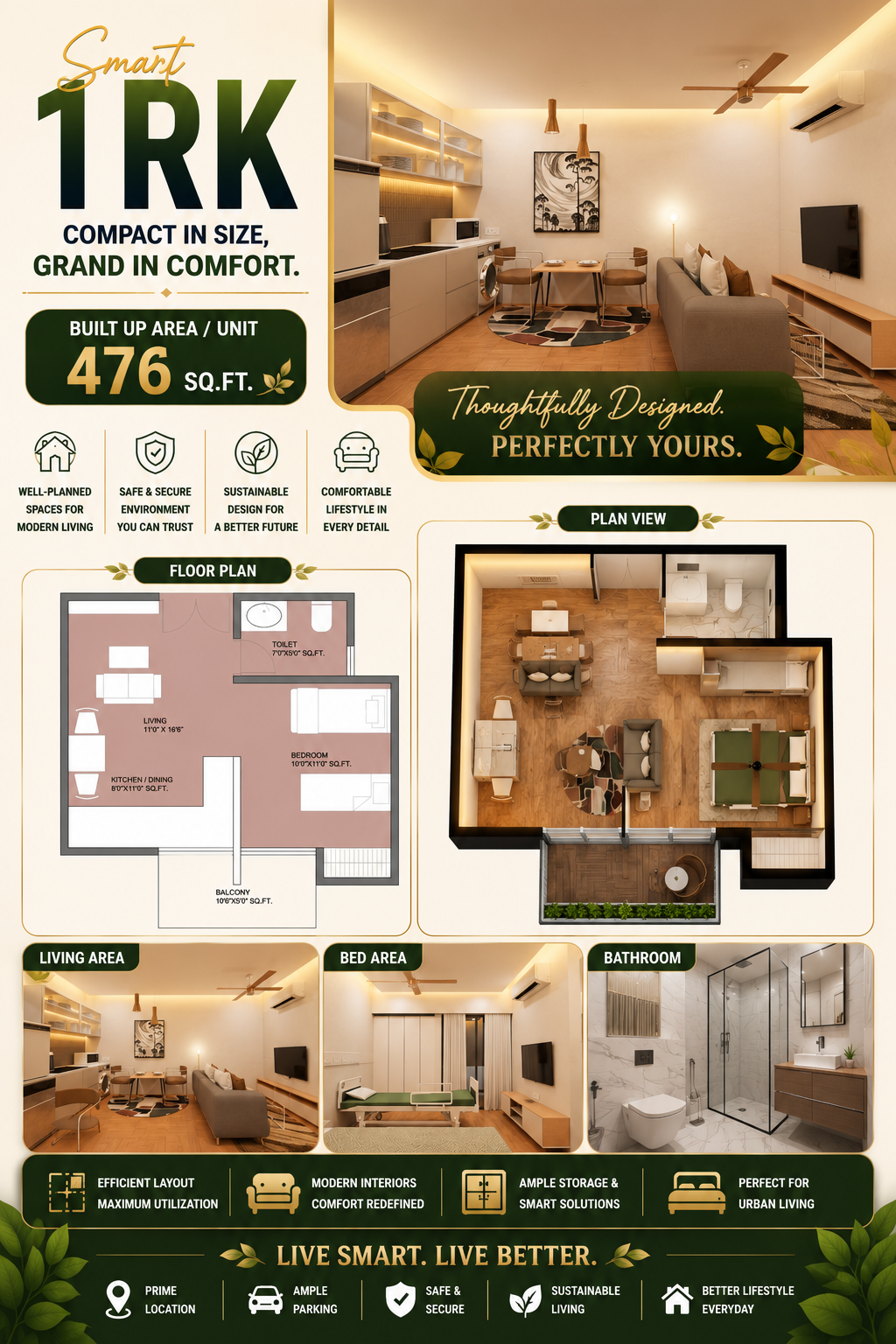 1 RK Apartment